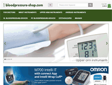 Tablet Screenshot of bloodpressure-shop.com